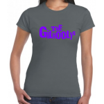 The Gilhoolys Purple Text Logo Ladies fitted T-shirt